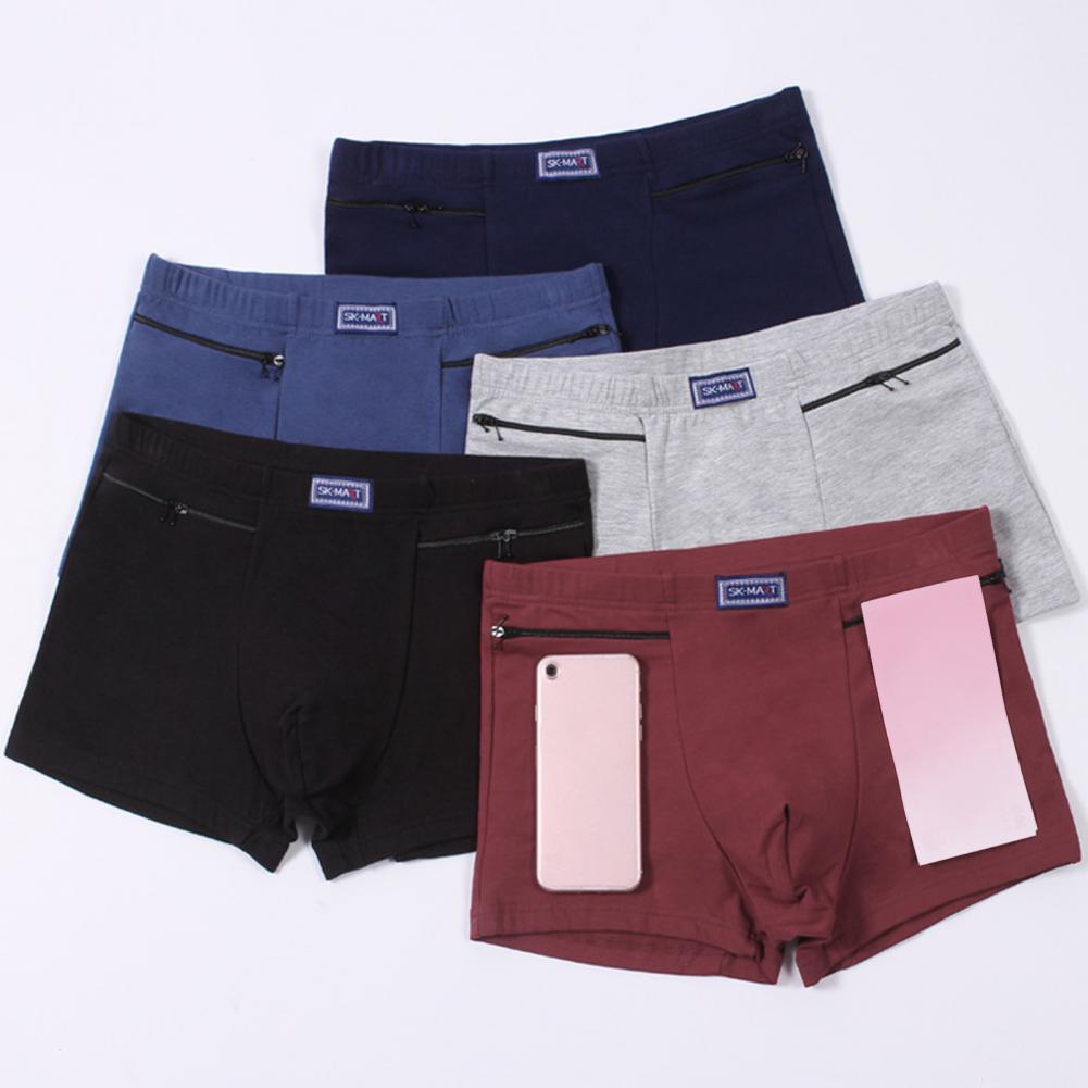 Boxer Brief Pack Cotton - Heren Zakken Ondergoed Anti-diefstal Slips Boxer
