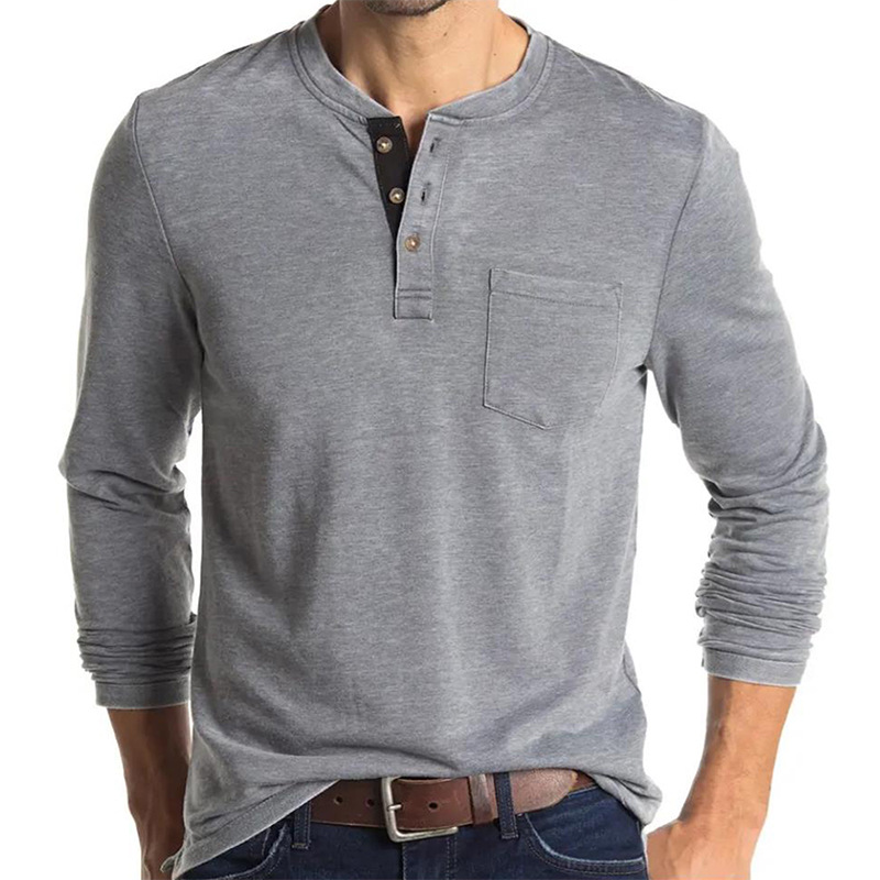 Undershirt Crew Neck - Heren T-shirt met lange mouwen in