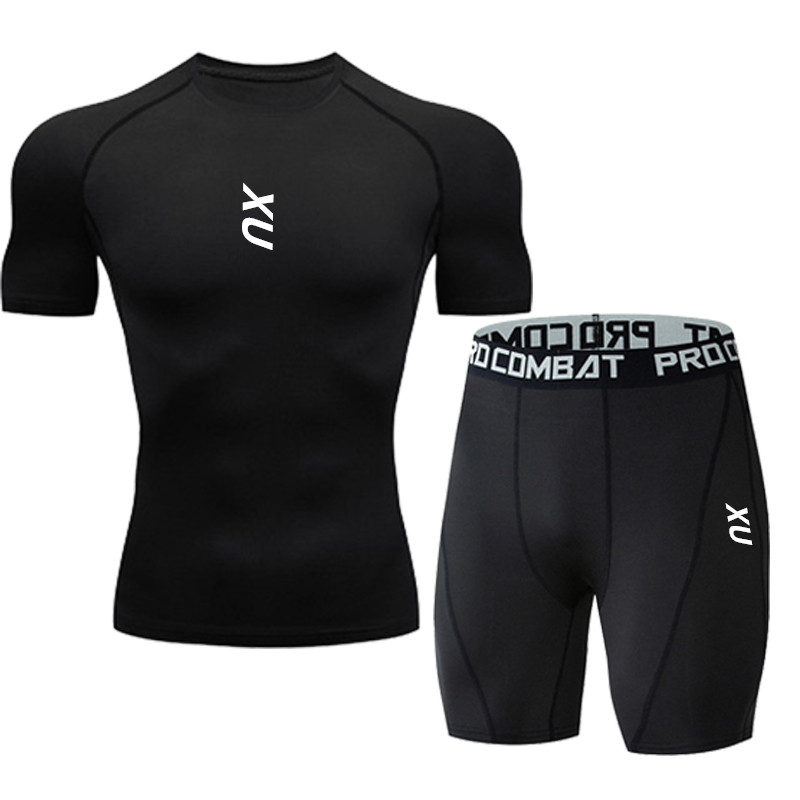 T Shirt Tight Fit - Nieuw heren hardloopshirt met korte mouwen,