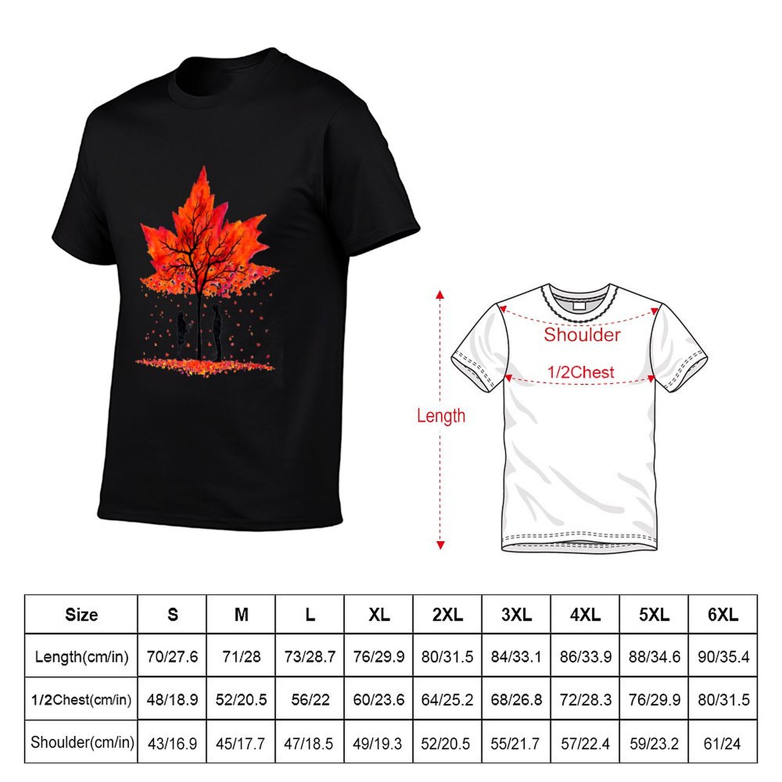 Love under the Maple Tree T-sh - Undershirt Crew Neck recensie en prijs